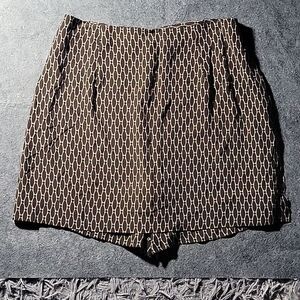 Banana Republic | Geometric Print Skort Old Money Preppy Chic Bohemian Retro 12